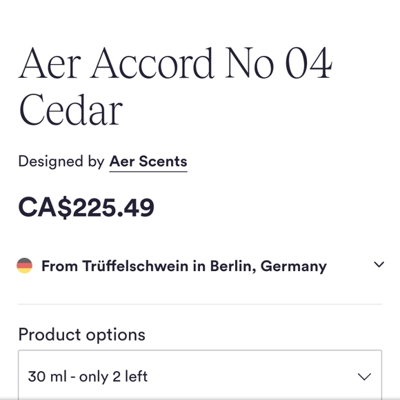 AER Scents Perfume 5ml tester - Picture 7 of 7